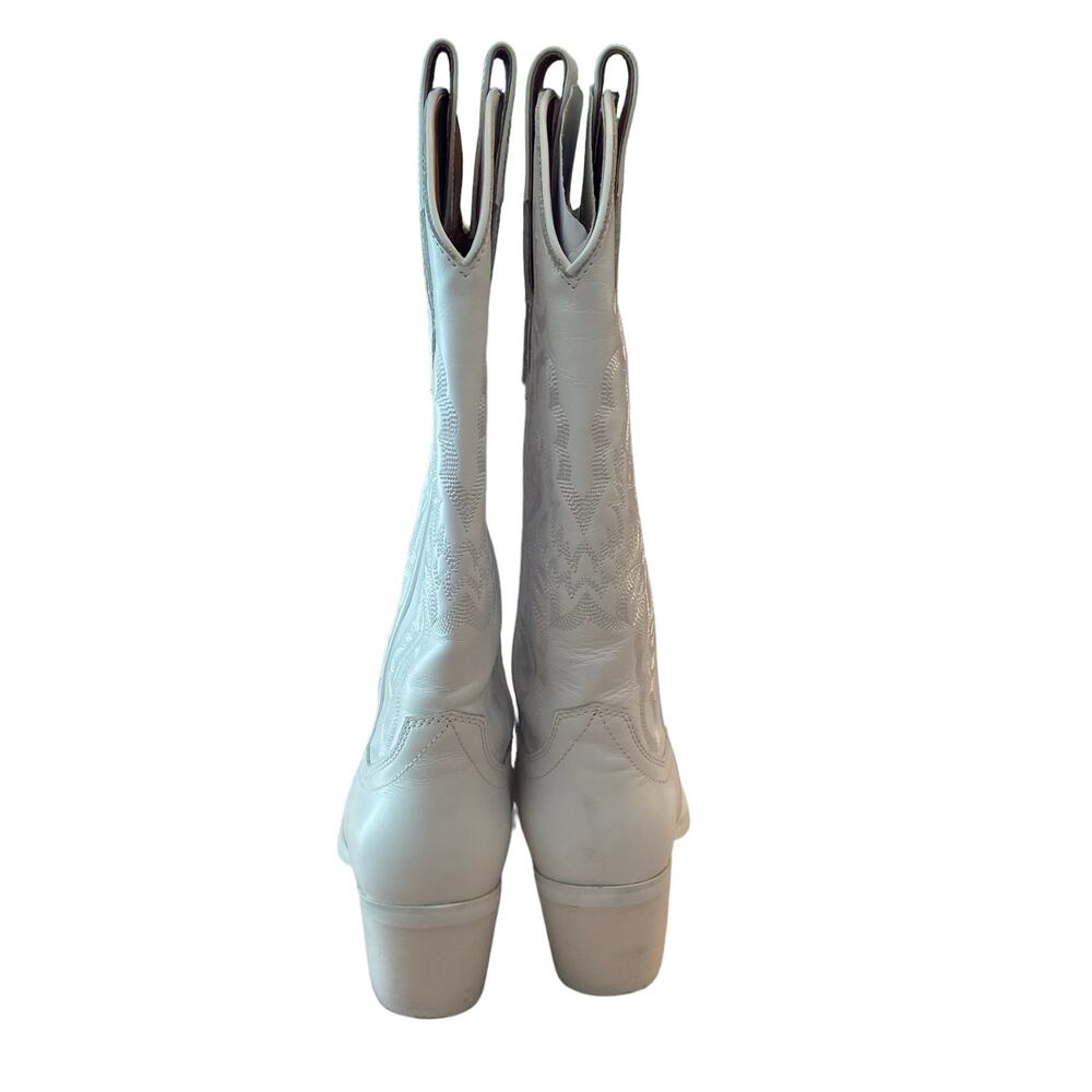 Jeffrey Campbell Cowboy Dagget Western Boots Leather Festival Boho Going Out 7 - Picture 9 of 12